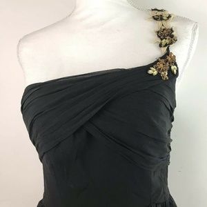 Free People Women Size 4 One Shoulder Sheath Dress